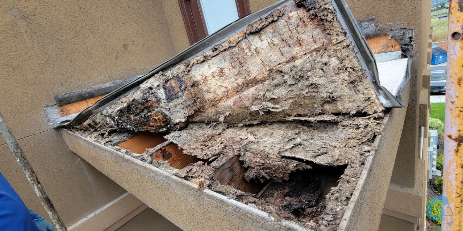 Construction Repairs in Pleasant Grove Utah Before Repairs by RAM Builders Stucco & Exteriors